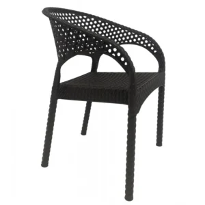 mobiliario-contract-sillon calvin apilable polipropileno marron chocolate 3